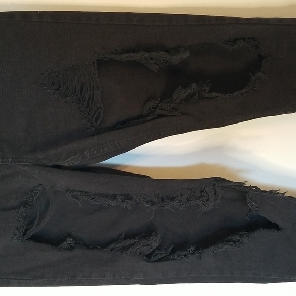 PAC Sun women's Ultra High Rise Slim distressed jeans size 4/27 button fly 🎯 - Picture 4 of 10